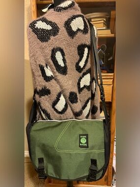 Dime Bags Messenger Bag in olive. One of one Prototype